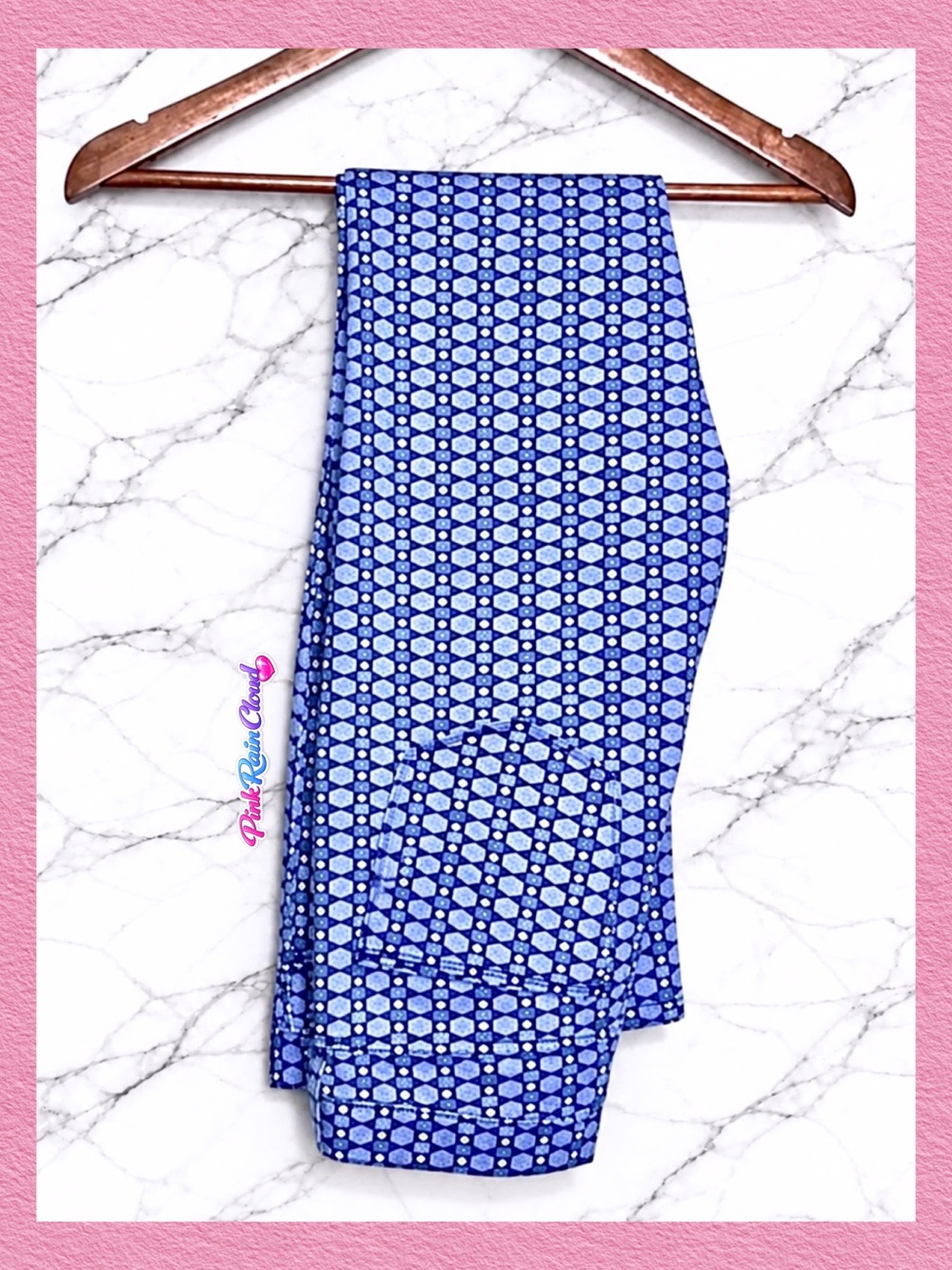Joe Fresh Y2K Blue White Geo Print Skinny Jeans Women Size 0 Slim Leg